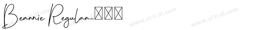 Bearnie Regular字体转换